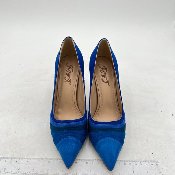 FOWT Blue Gradient Pointed Toe Party Pumps Jewelry High Heel Colorful Shoes - Picture 2 of 7